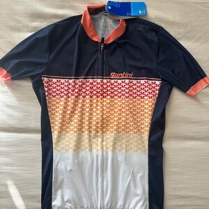 Cycling jersey - santini brand, new with tags